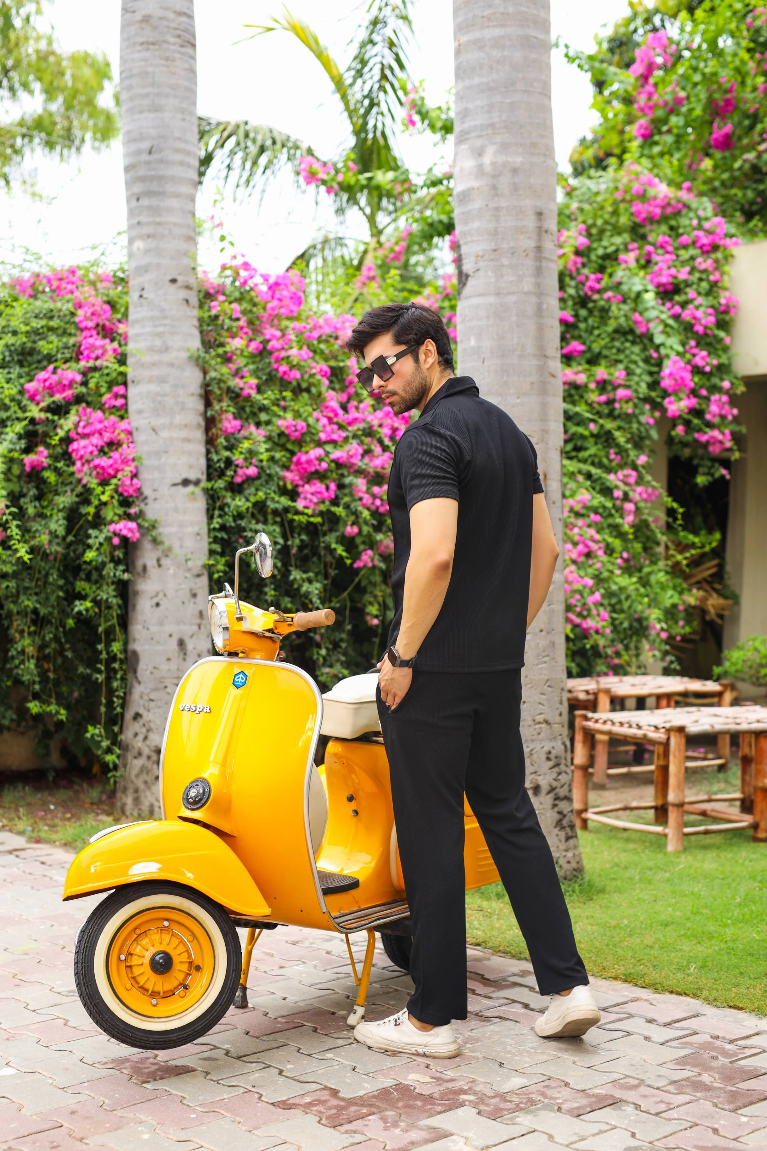 Waffle Black Half-Sleeve Safari Suit for Men – Stylish Summer Safari Suit in Pakistan B1 - Image 15