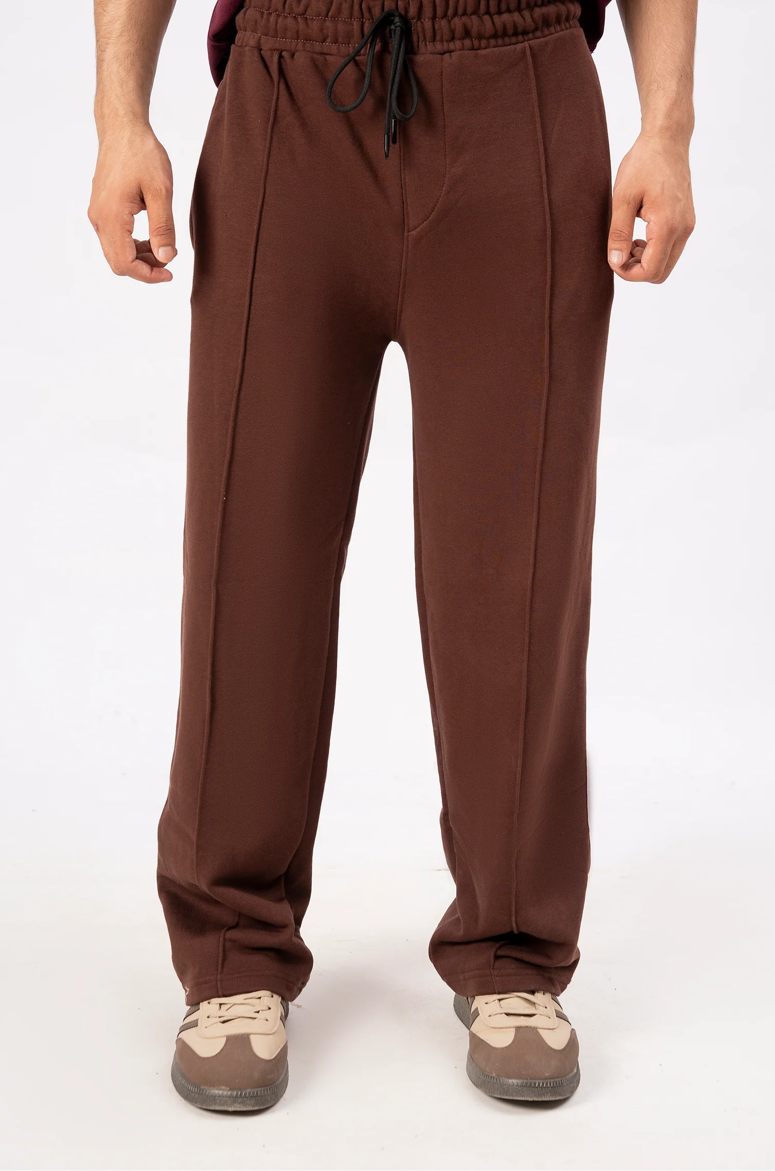 Men’s Relaxed Fit Trouser – Chocolate Brown D4 - Image 4