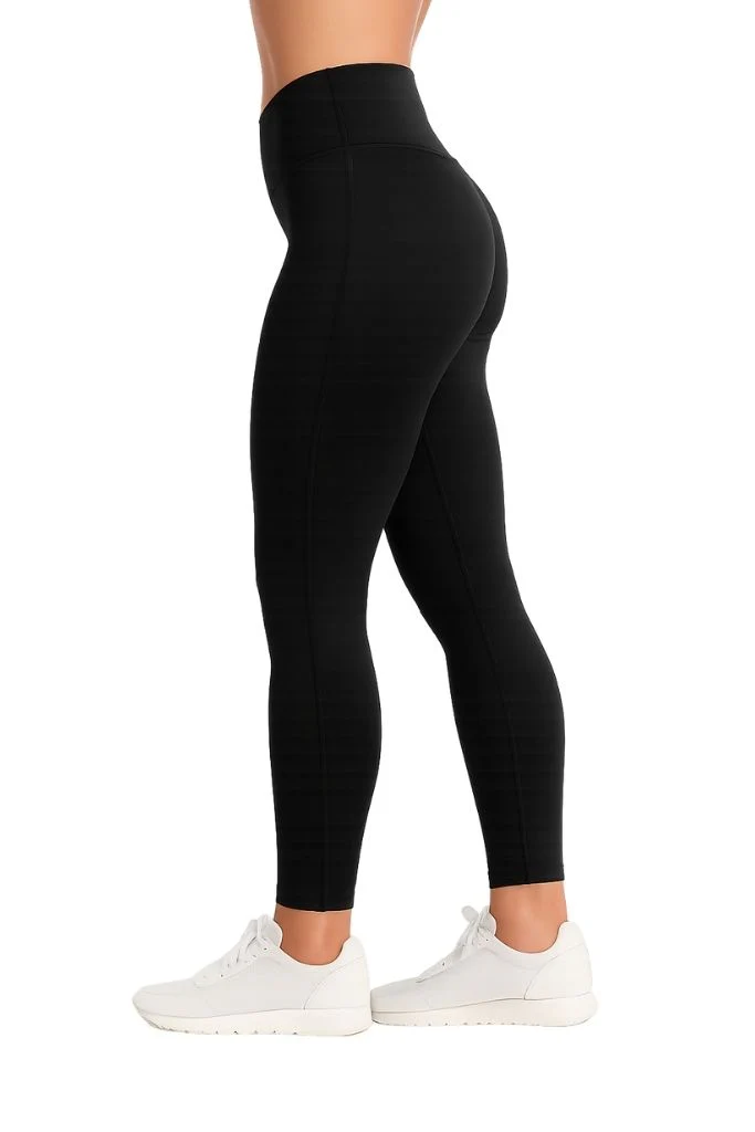 Pack of 2 Premium Slim Fit Tights + Free T-Shirt (Navy Blue & Black) E5 - Image 4
