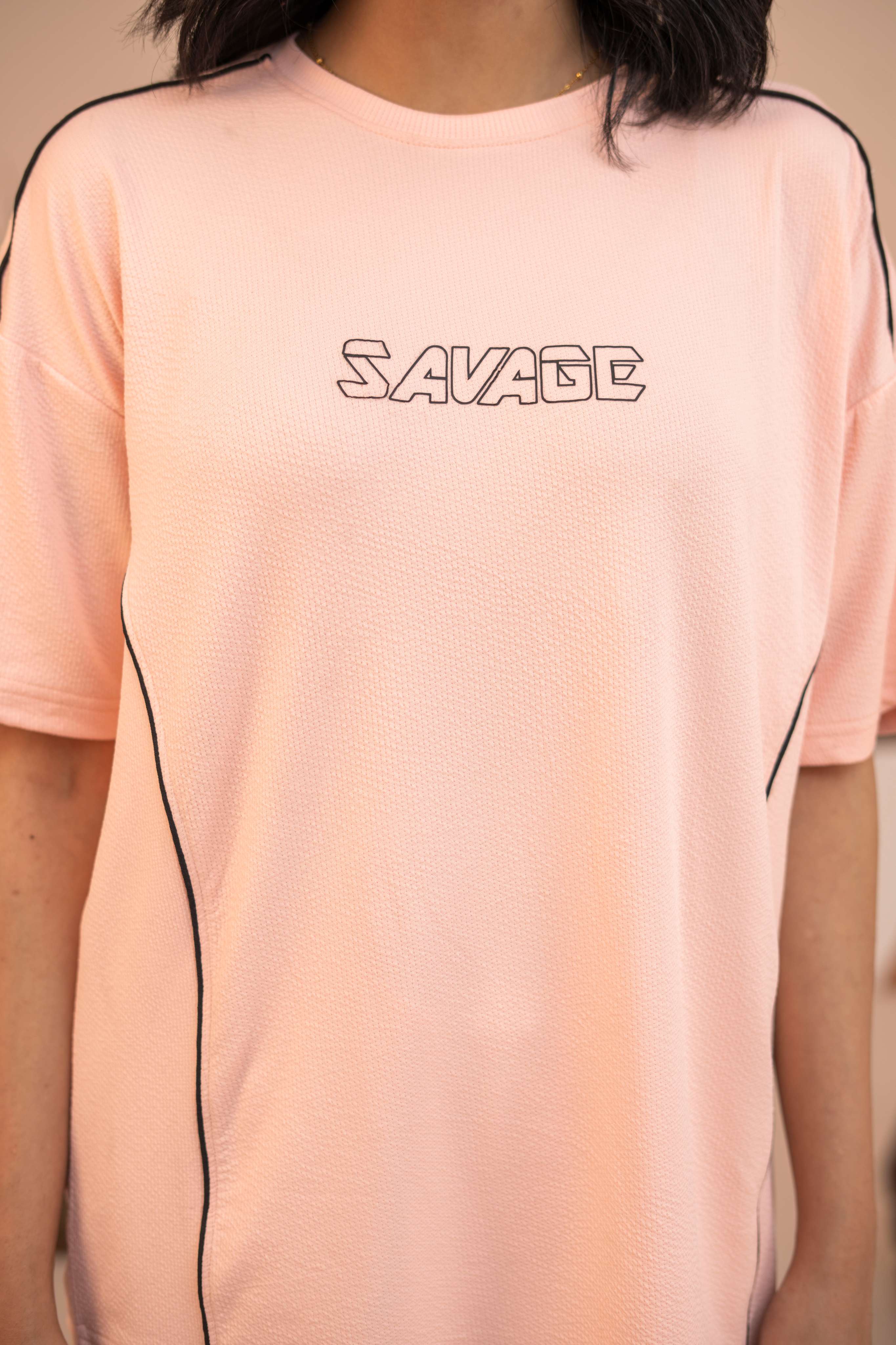 Savage Performance Tee – Blush Pink S3 - Image 4