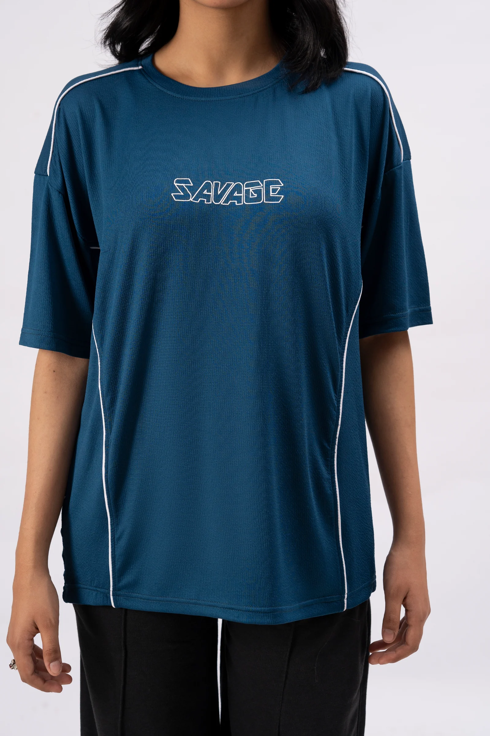 Savage Performance Tee – Deep Teal S5 - Image 3